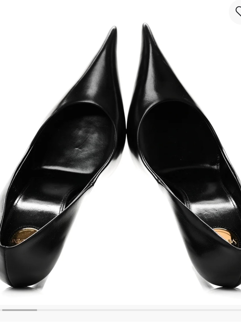 SAINT LAURENT Classic Women's Pointed Toe High Heel Pumps in Black - Picture 17 of 17